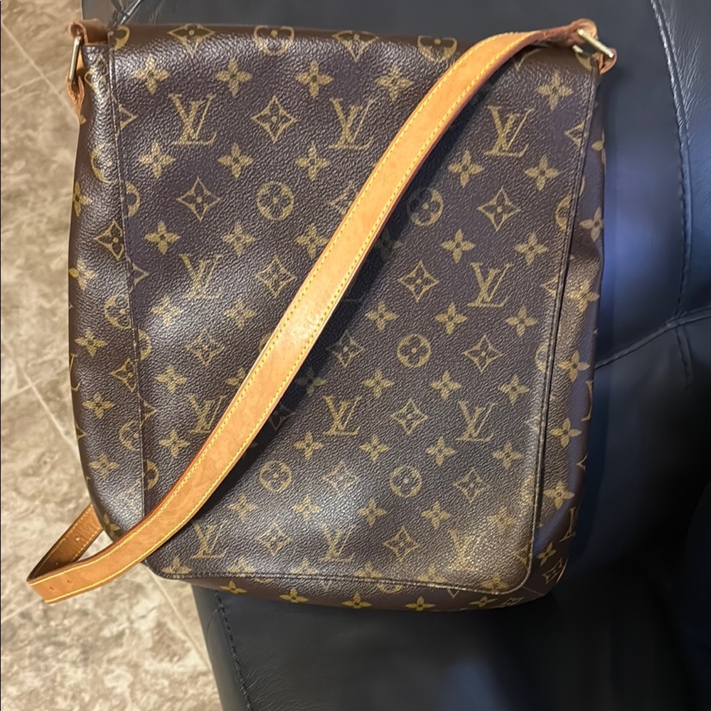 Louis Vuitton Brown Monogram Messenger Bag